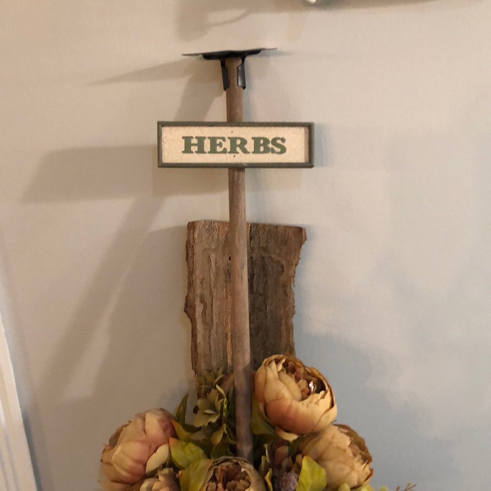 Herbs hoe decorative herb garden sign farmhouse